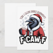 いたずらっ子F-Caw-F楽しいクリスマス サンキューカード (正面/裏面)