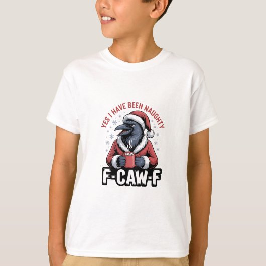 いたずらっ子F-Caw-F 楽しいクリスマス Tシャツ (正面)