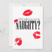 いたずらと優しいホリデーパーティーの招待状 招待状 (裏面)