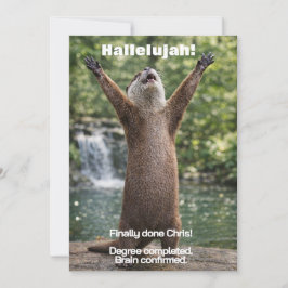 🎓いたずらなカワウソの卒業おめでとう発表 招待状