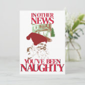 いたずらなクリスマスのサンタ 招待状 (スタンド正面)