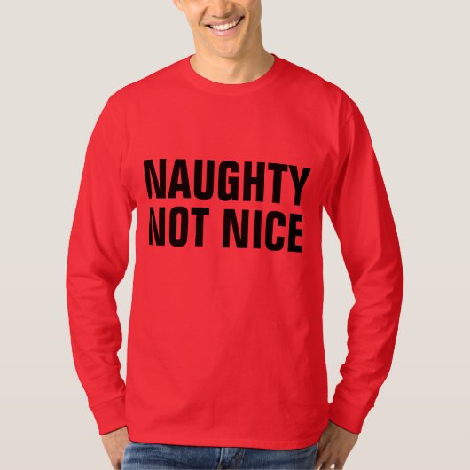 いたずらなクリスマスTシャツ おもしろTシャツ Tシャツ (正面)