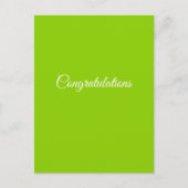 いたずらなグリーン カスタマイズ可能 ポストカード (正面)