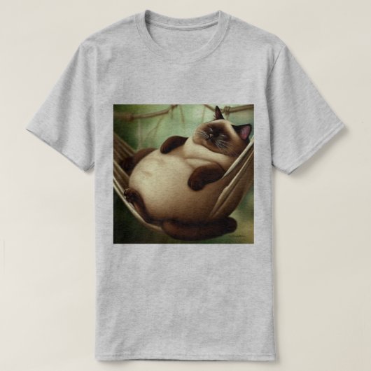 いたずらなシャム猫ルル Tシャツ (デザイン正面)