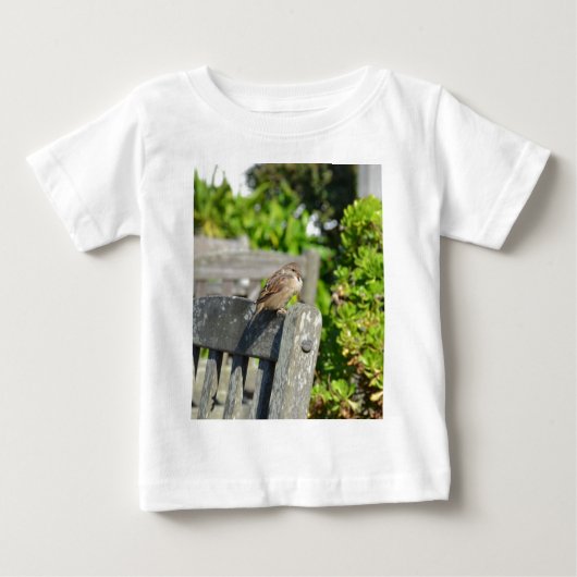 いたずらなスズメ ベビーTシャツ (正面)
