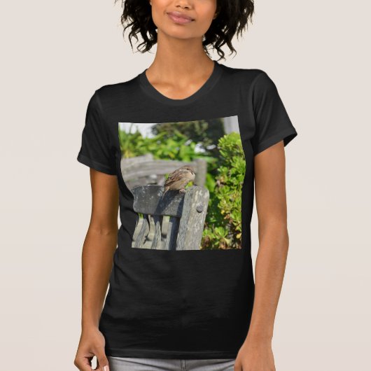 いたずらなスズメ Tシャツ (正面)
