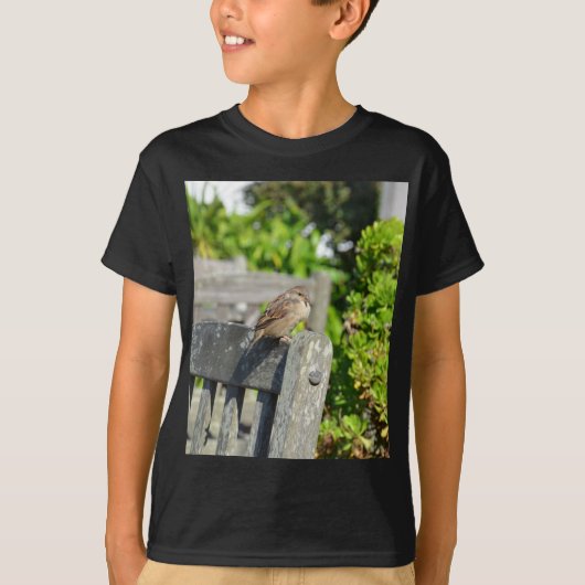 いたずらなスズメ Tシャツ (正面)