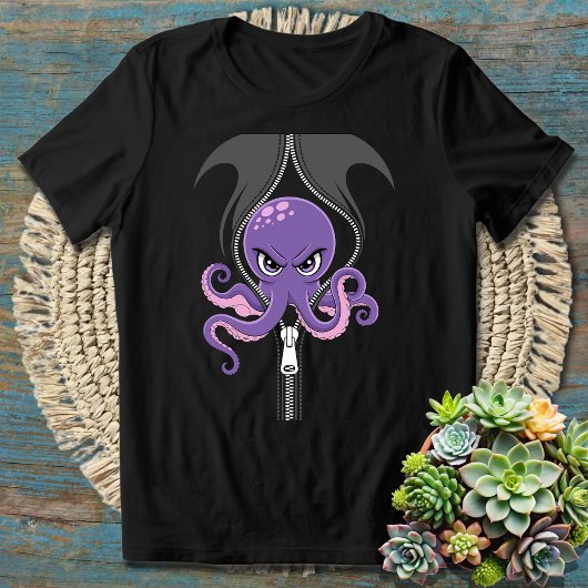いたずらなタコ Tシャツ