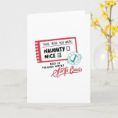いたずらなナイスクラッドクリスマス カード (黄色い花)