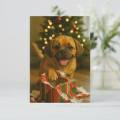 いたずらなパグルのクリスマスカード 招待状 (スタンド正面)