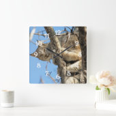 いたずらなヤギュウ スクエア壁時計 (ホーム)