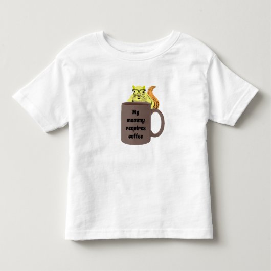 いたずらなリス #419 赤ちゃん トドラーTシャツ (正面)
