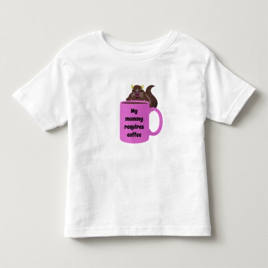 いたずらなリス#504 赤ちゃん トドラーTシャツ (正面)