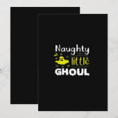 いたずらなリトルゴーストのハロウィンデザイン シーズンカード (正面/裏面)