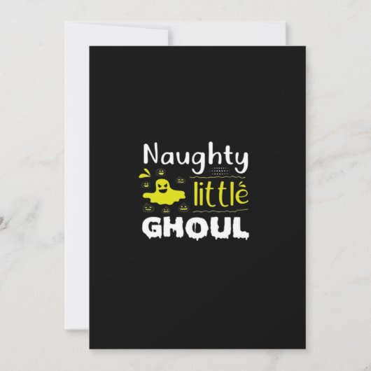 いたずらなリトル・グルール ハロウィンのユーモアデザイン シーズンカード (正面)
