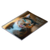 いたずらな三色猫 ノートブック 舌を出して (左側)