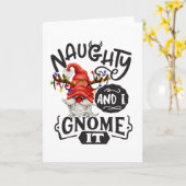 いたずらな俺は知ってる クリスマスのノーム カード (黄色い花)
