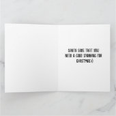 いたずらな妻のクリスマスプレゼント - お尻を叩く カード (内部)