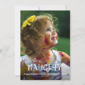 いたずらな子どもの面白い写真を定義する シーズンカード (正面)