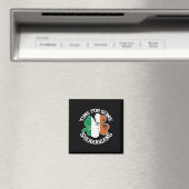 いたずらな幸せを感じる幸運な四つ葉のクローバー Saint Patrickの日 マグネット (インサイチュ (食洗機))