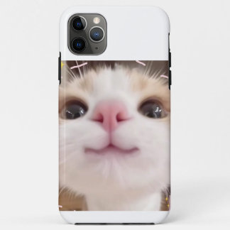 いたずらな猫のベロ出しスマホケース - かわいい&遊び心 iPhone 11 PRO MAXケース