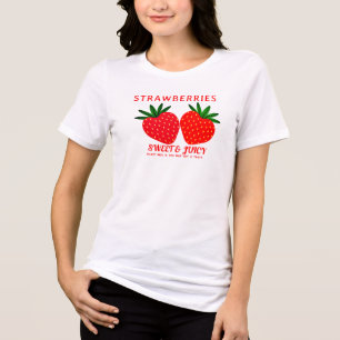 いたずらな甘いいちごTシャツ - ベリーシャツ トライブレンドTシャツ