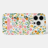 いたずらな花のガーデンモノグラム Case-Mate iPhoneケース (裏面 (横))