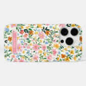 いたずらな花のガーデンモノグラム Case-Mate iPhoneケース (裏面 (横))