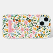 いたずらな花のガーデンモノグラム Case-Mate iPhoneケース (裏面 (横))