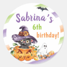 いたずらな魔女猫のハロウィンお誕生日パーティー  何歳でも