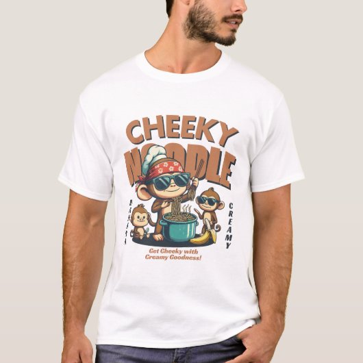 いたずらな麺 Tシャツ (正面)