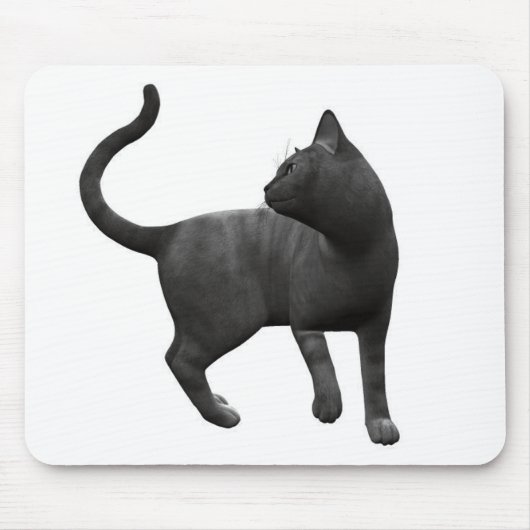 いたずらな黒猫 マウスパッド (正面)