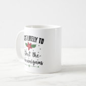 いたずらを始める可能性が最も高いクリスマス コーヒーマグカップ (正面左)