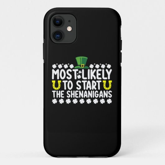 いたずらを始める可能性が最も高いセントパトリックス Case-Mate iPhoneケース (裏面)