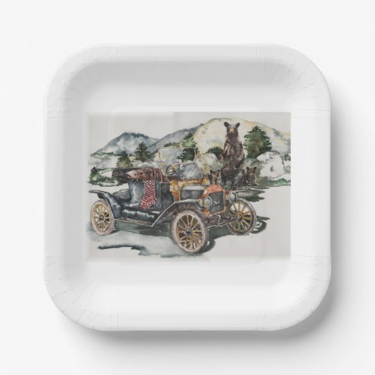 いたずらを負う ペーパープレート (正面)