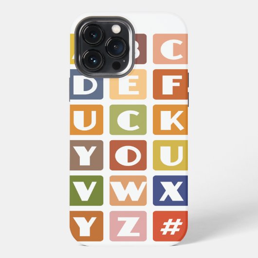 いたずらアルファベット iPhone 4 case-mate iPhoneケース (裏面)