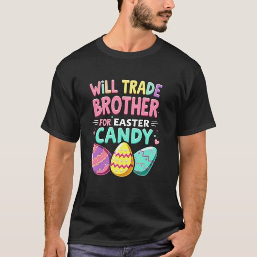 いたずらイースター 2025 兄弟キャンディスワップ Tシャツ (正面)