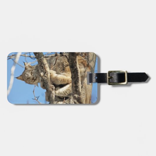いたずらオオヤマネコ ラゲッジタグ (正面横)