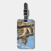 いたずらオオヤマネコ ラゲッジタグ (正面縦)