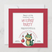 いたずらクリスマス猫パーティー 招待状 (裏面)