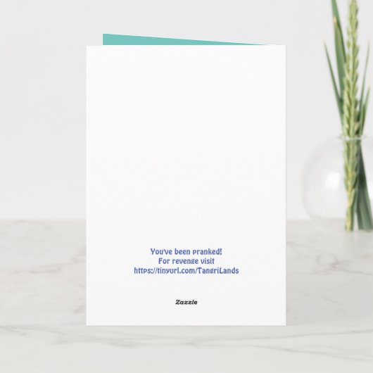 いたずらゲイクルーズ誕生日カードカスタム、犬の写真 カード (裏面)