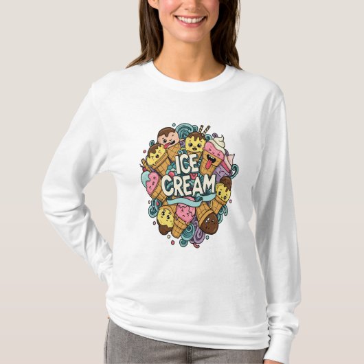 いたずらコーンクルードードルシャツ Tシャツ (正面)