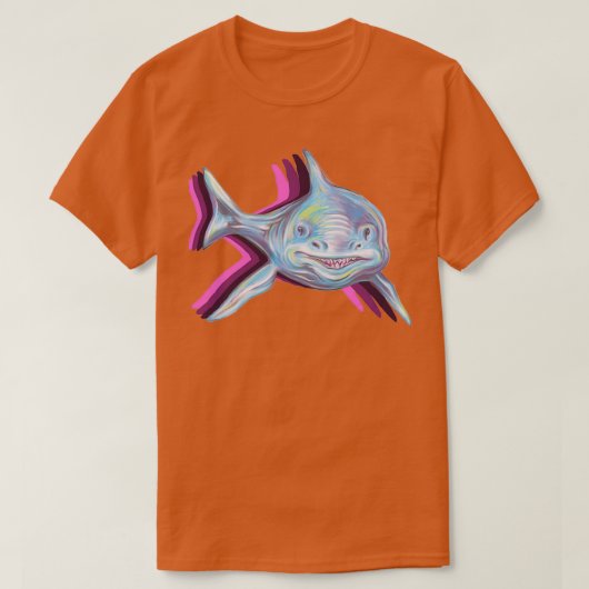 いたずらサメ Tシャツ (デザイン正面)