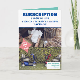 いたずらシニアパッケージクリスマスカスタム、犬の写真 カード