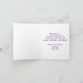 いたずらスリInnuendoカップケーキリンク誕生日 カード (内部)