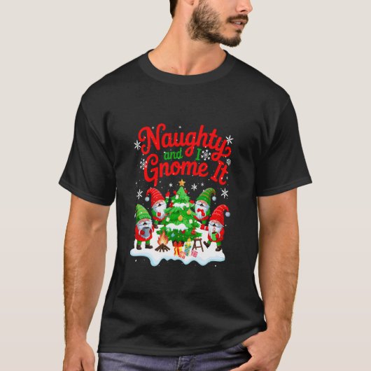 いたずらノーム グループ ノーム クリスマスの飾り Tシャツ (正面)