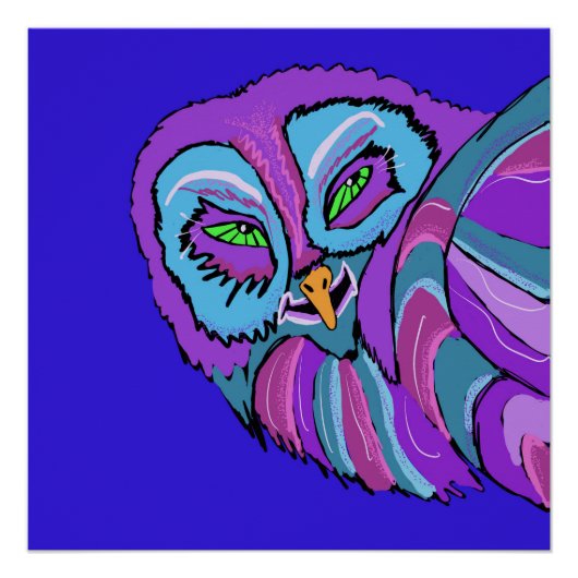 いたずらフクロウのポスター ポスター (正面)