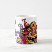 いたずらモンスターズシリーズのジグル コーヒーマグカップ (中央)