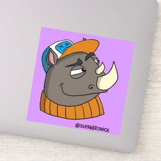 いたずらライノキッドのキャラクターステッカー シール