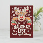 いたずらリストに入って後悔なしのトナカイ シーズンカード (スタンド正面)